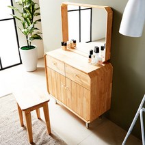 양문형화장대 개폐형 원목 화장대 세트 거울 의자 포함, 블랙, 낮은형(130mm), 벌집G