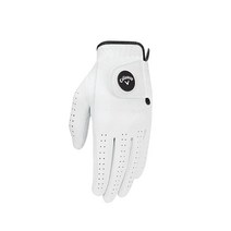 캘러웨이 남성용 옵티 플랙스 골프 장갑 화이트 카데트 S 왼손용, Worn on Left Hand, Cadet (Shorter Fingers), X-Large
