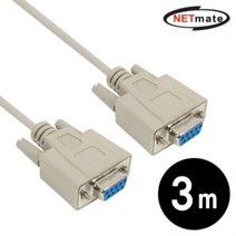 시리얼케이블 9핀 NULL MODEM 케이블 3m 시리얼선 시리얼케이블 RS232케이블 RS232선 RS232C, 상품선택