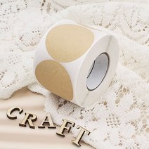 크라프트 원형 씰링 스티커 50mm 포장스티커 선물스티커 봉인스티커 투명스티커 편지스티커, 상세페이지 참조, 상세페이지 참조