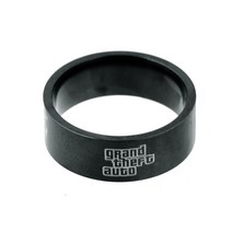 자동차키케이스 열쇠 커버 게임 GTA V Grand Theft Auto 5 키 체인 링 PS4 Xbox PC Keyfob For Fans 자동차 홀더 llaveros, [02] Size 10 Ring