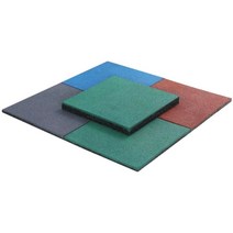 고무바닥매트 탄성 재질 헬스장 체육관 바닥 패드, 50x50x2.0cm 노란색