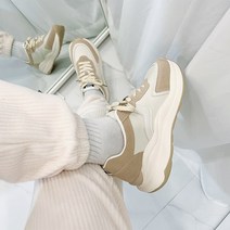 베리샵 VS9034 여성용 베이직 퀄리티 어글리 키높이 스니커즈 운동화