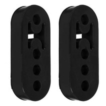 자동차 소리박 마후라 엑티브사운드 흡기 가변배기 2pcs 배기 걸이 유니버설 4 구멍 12mm 머플러 후면 배기 마운트 브래킷 수리 고밀도 고무 머플러 옷걸이, 검은색, 2개