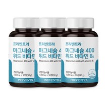 프리벤트라 마그네슘 400 위드 비타민B6 1000mg x 90정, 90g, 3개