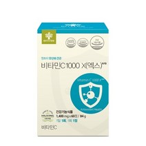 엔트리 엔트리 비타민C 1000X - 공복 섭취 중성화된 유기농 비타민C (1 400mg X 60정) 2개월분, 비타민C1000 2개