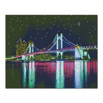 /아디코 DIY LED 보석십자수 - 부산 광안대교