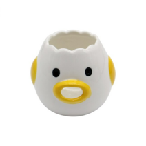 노른자분리기 홈베이킹 계란 분리 오리컵 세라믹 병아리 주방, A - YELLOW