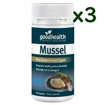 Good Health Green Lipped Mussel 뉴질랜드 굿헬스 초록입 홍합 오메가3 200캡슐 3통