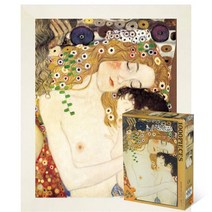 퍼즐피플 명화 직소퍼즐, 엄마와아기 1000P 액자포함(우드화이트), 1000피스