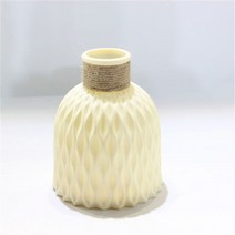 프리츠한센 이케바나 도자기 화병 항아리 1PC 현대 무늬를 조각하다 꽃병 모조 세라믹 냄비 홈 플라스틱 플라워 프린팅 배열 북유럽 스타일 용품, [04] Beige
