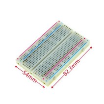PCB Breadboard 미니 범용 테스트 DIY 빵 보드 버스 회로 MB-102 라즈베리 파이에 대 한, 03 54X82 white