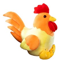 수탉 쿠션 인형쿠션 대형쿠션 수탉인형 닭 선물, 50cm, 빨간색과 흰색 치킨