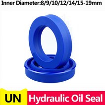 유압실린더 펌프 유니트 UN 레이디얼 샤프트 유압 씰(idxodxthk) id 8-19mm 폴리우레탄 피스톤 샤프트 피스톤 로드 pu 단일 립 u 컵 오일 씰 o-링, 12x22x8(5개)