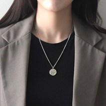코인 Love 팬던트 롱 목걸이 에폭시 동전 긴목걸이