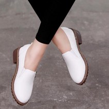 여성 옥스퍼드 새로운 패션 플랫 신발 라운드 발가락 레이스 업 옥스포드 신발 브로그