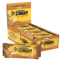 Honey Stinger 귀리 + 허니 바 | 초콜릿 칩 운동 지구력 및 운동 준비를 위한 에너지 포장 식품 스포츠 영양 스낵 전 단백질 글루텐 프리 12개 박스