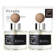 플렌느 명품 향수 니치향 디퓨저 차량용 방향제 120ml 2개입, 프리지아앤페어