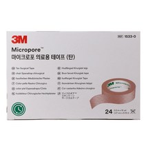 쓰리엠 마이크로포 의료용 테이프 1533-0 살색24개 종이 반창고, 140ml, 1개