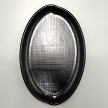 매트 타원 접시 G-0325, 블랙
