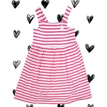 [리틀스텔라] (FSOMCOJ930M) 스트라이프 민소매 원피스