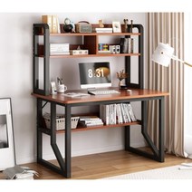 한샘컴퓨터 우테스펠라레 다기능 컴퓨터 책상, 블랙 브라운