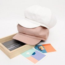 5컬러 심플 무지 내츄럴 베이직 팔각모 할아버지 플랫캡 빈티지스타일 어르신 정장모자 대두 데일리룩