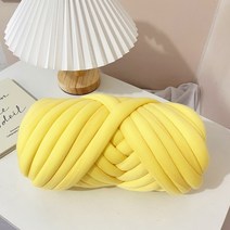 자이언트 얀 실 화려한 1KG 두꺼운 벨벳 슈퍼 부피가 큰 두툼한 원사 손 짠 바구니 담요 매트 카펫 러그 거대한 DIY 팔 니트, [06] yellow 250g