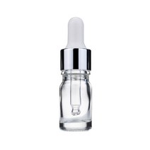 바른용기 투명 스포이드공병 유리 용기 [실버/화이트], 10개, 10ml