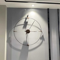 모던 벽시계 엔틱 벽걸이 시계 북유럽 무소음, B-80cm