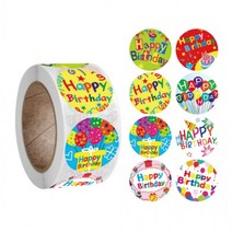 [가성비 최고]다꾸 대용량500pcs 선물 풍선생일축하스티커 답례품 [902] 8믹스 YS21MA01, 상세페이지 참조