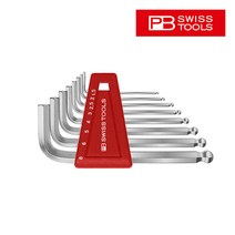 PB 스위스툴 212HC8 육각 숏 볼렌치 8P 세트 L-렌치