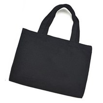 무지 에코백 블랙 가로 S 어린이 diy 꾸미기 캔버스백 검정색 미술 보조가방 만들기