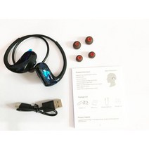 골전도 이어폰 dacom 무선 블루투스 헤드셋 러닝 스포츠 ipx7 방수 블루투스 aac with mic for xiaomi huawei iphone, 검은색 상자 없음