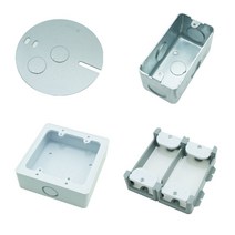 평카바 매립 철 아울렛 박스 PVC 노출 박스 석고보드 보조대, 12.PVC노출 콘센트박스 2개용