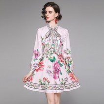 플라워 패턴 원피스 할인점 쇼핑몰 전문점 궤짝을 치우다 여성의류 잔품 허리보정 스트랩 슬림핏 정함 위치 2600613016