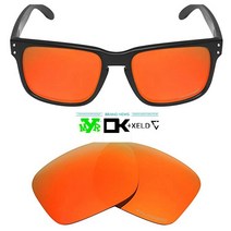 [3주년 이벤트/오늘 출발] 오클리 홀브룩 선글라스 파이어 레드 미러 교체렌즈 제주도 울릉도 포함, S 티타늄