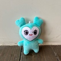 사랑스러운 슈퍼스타 플러시 장난감 10cm 만화 동물 모모 귀여운 인형 열쇠 고리 크리스마스 선물 레인보우 프렌즈, [09] 하늘색