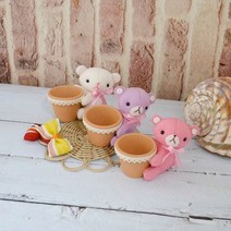 테디베어 미니바스켓 diy.삼수니다락방, 핑크