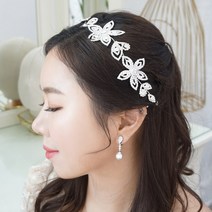 살롱드메리 웨딩 헤어밴드 돌잔치 파티 신부 머리띠