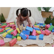 어린이집 상상력 집짓기 종이벽돌 블록 실행력 남아 블럭 아이 딸 완구 유치원 방법