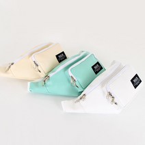 학생용 민트색 미니 메신저백 힙색 슬링백 남자 초등학생 캐주얼 배달