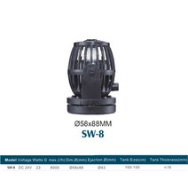 가정용 수족관 Jebao SW 시리즈 무선 웨이브 메이커 워터 펌프 스마트 컨트롤러 임펠러 해양 수족관 암초