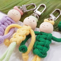 마크라메 DIY 제작 우동실 걱정인형 만들기 키트 세트, 04. 라떼, 16. 페일그린