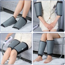 다리 종아리 발 마사지 안마기 다리 마사지 송아지 에어 웨이브 진동 적외선 치료 순환 릴랙스 핸드 헬드 컨트롤러와 발, 01 GRAY_04 미국 플러그