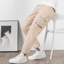 남자 팬츠 헬스 아노락 고무줄바지 스트링 힙한바지 조거 카고 빅사이즈 아이스 조커 코디 회색 남성