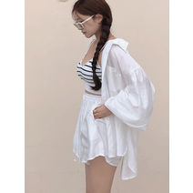 마렌 뒷트임 새틴 블라우스 셔츠