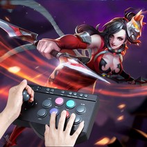 아케이드스틱 조이스틱 PC PS4 컨트롤러 PS3/PS4/스위치 안드로이드 TV 아케이드 파이팅 게임 파이트 스틱, 한개옵션1, 한개옵션0