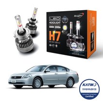 SM5 4면 합법 인증 H7 LED 전조등 헤드라이트 1SET 자동차 검사 통과, SM5 노바 [15~18년], H7-PIN, 1개