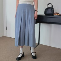 [겟잇미] 푸오보 플리츠 면 뒷밴딩 롱스커트 (8220571)